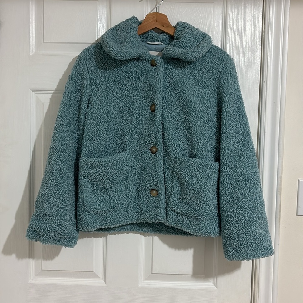 Wilfred Women's Cozy Baby/Sky Blue Jacket - Size US XS - Picture 1 of 8